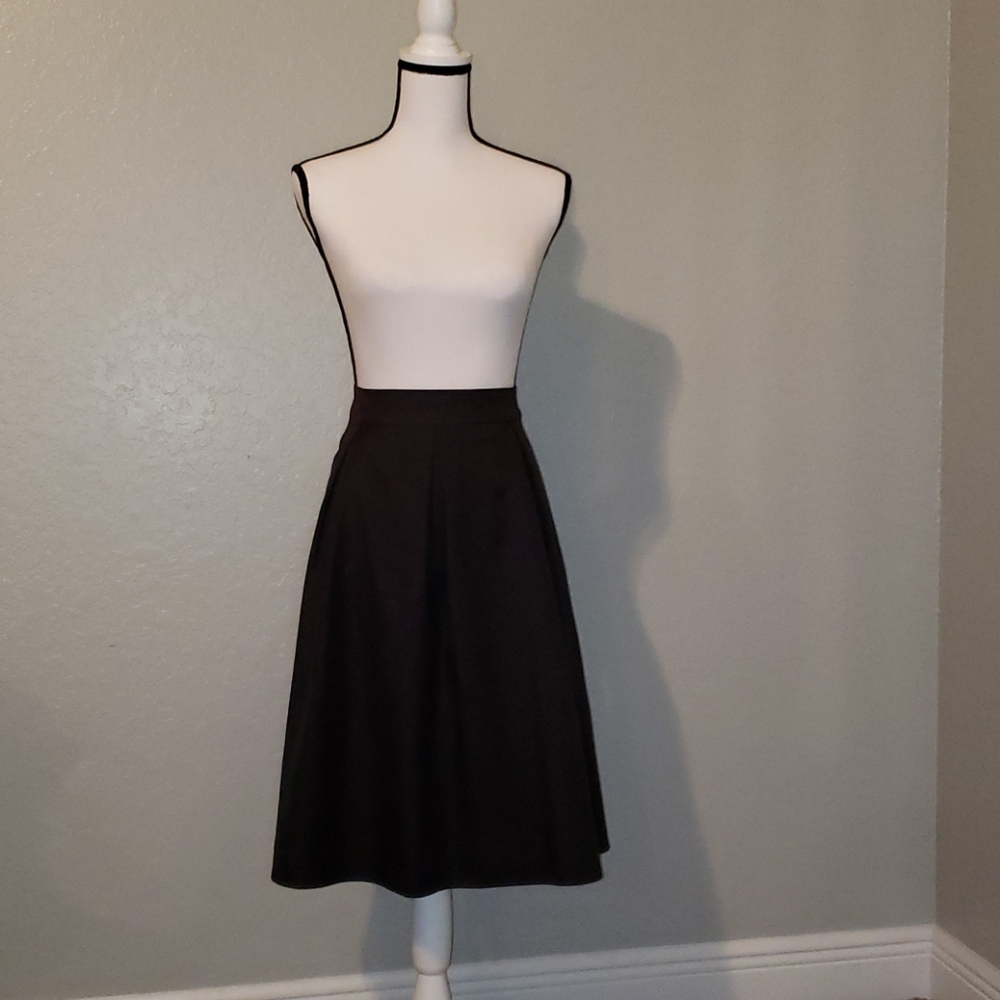 Black Pleated Skirt